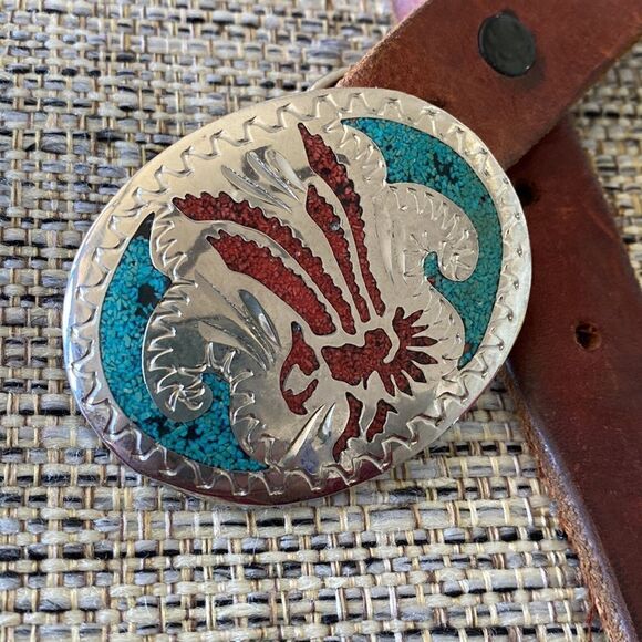 Leather belt by  Dove - Picture 2 of 5